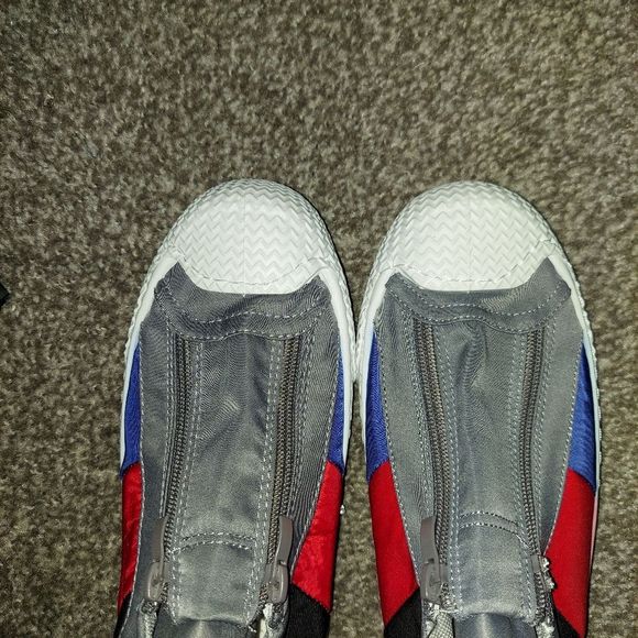 Color Block Zip-Front Sneaker Mules - Picture 4 of 7